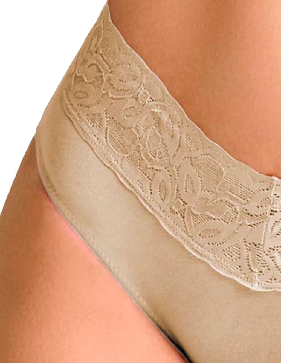 Bikini con algodón y encaje #8530