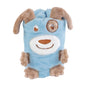 Frazada con animales bordados rollo