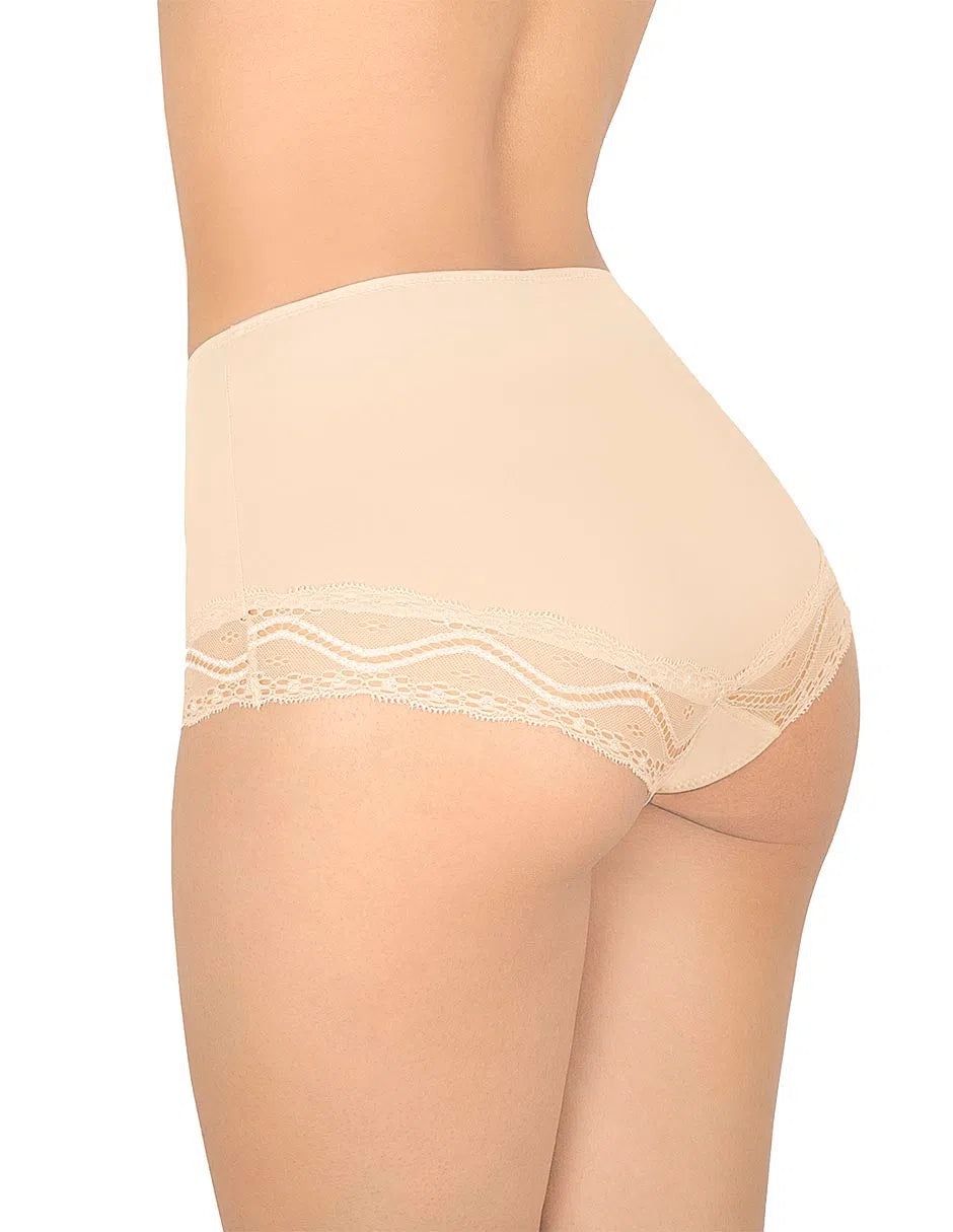 Pantaleta completa con encaje en pierna #8540