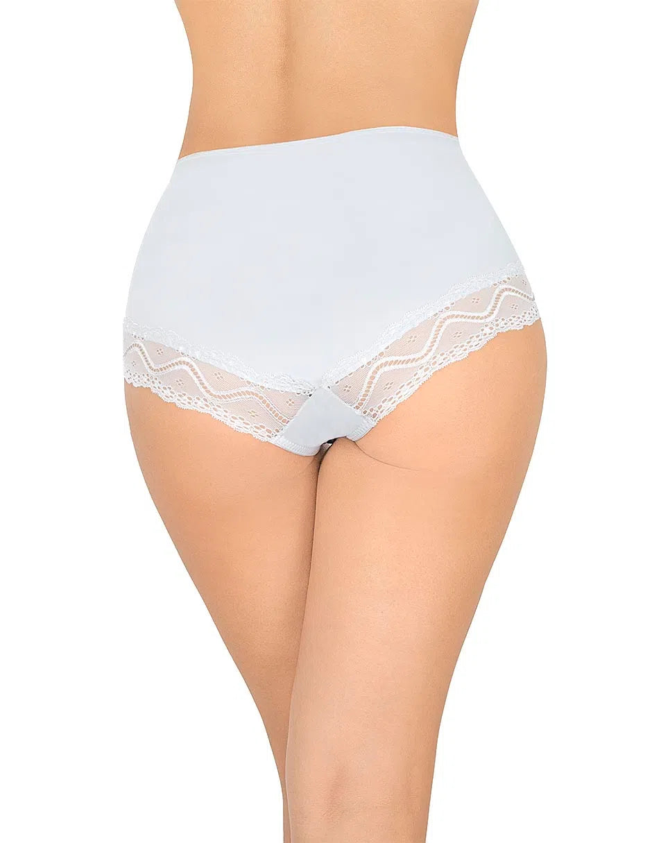 Pantaleta completa con encaje en pierna #8540
