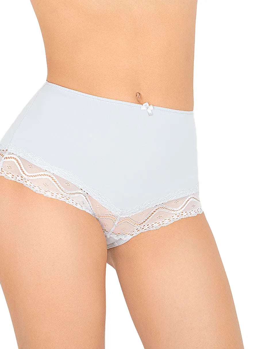 Pantaleta completa con encaje en pierna #8540
