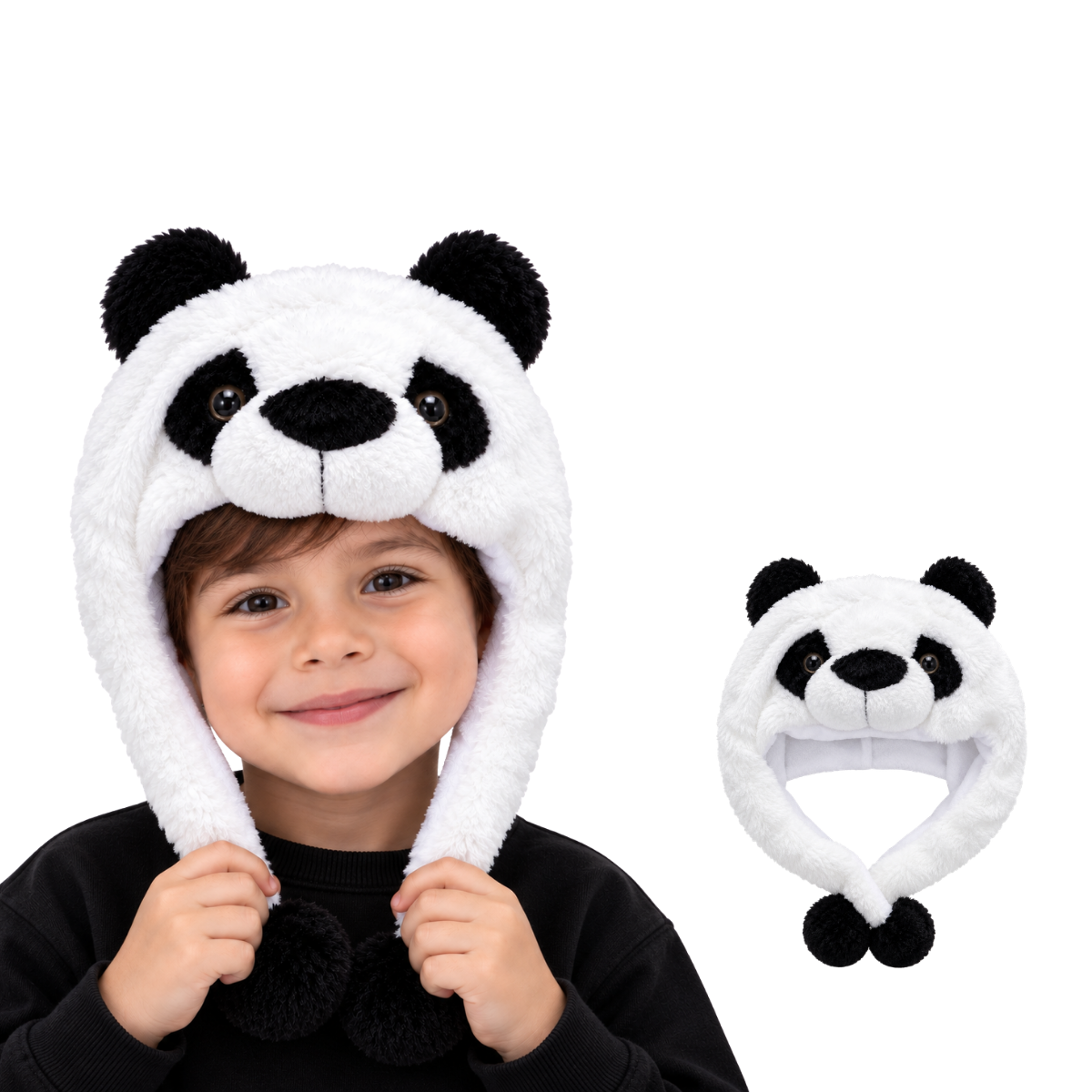 Gorro de animalito afelpado surtido infantil Valiz paquete de 6