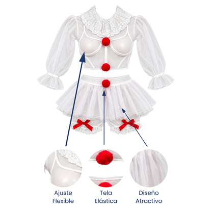 Baby doll disfraz payaso it unitalla dama