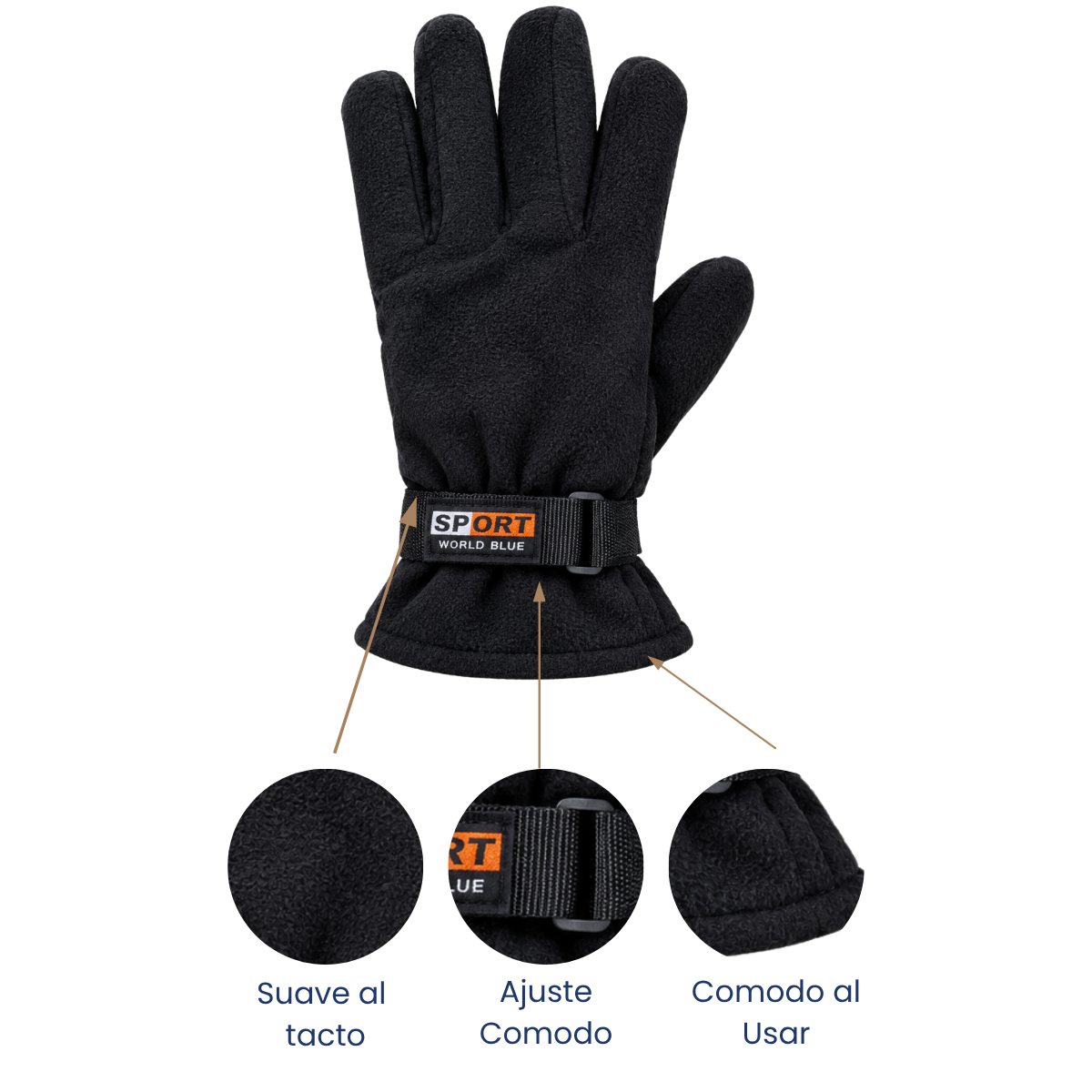 Guante térmico afelpado unisex Valiz