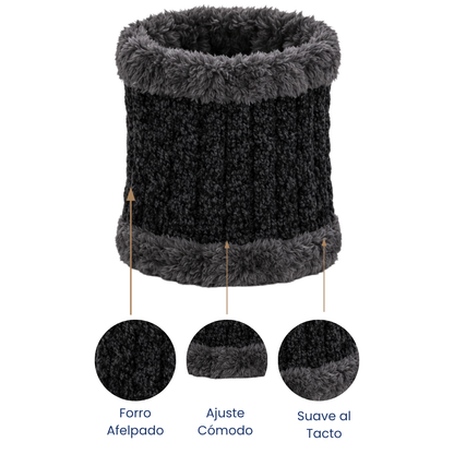 Bufanda cuellera afelpada unisex Valiz