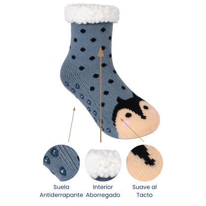 Calcetínes infantiles diseño animalitos unisex BBS