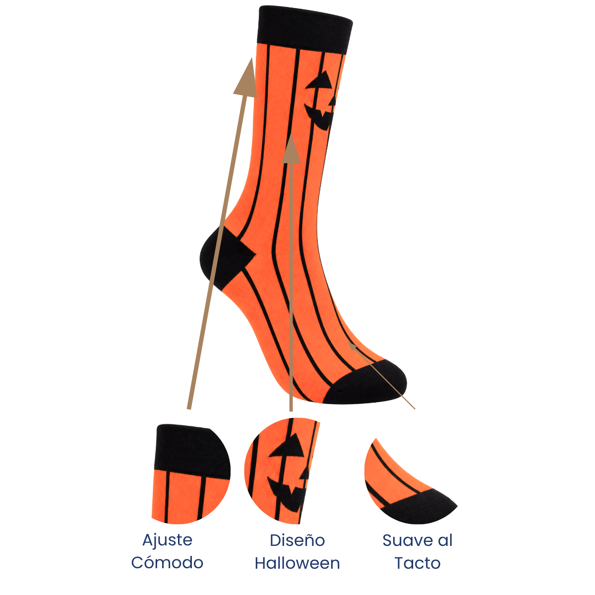 Calcetínes de Halloween diseños de terror surtidos unisex Oslo paquete de 12