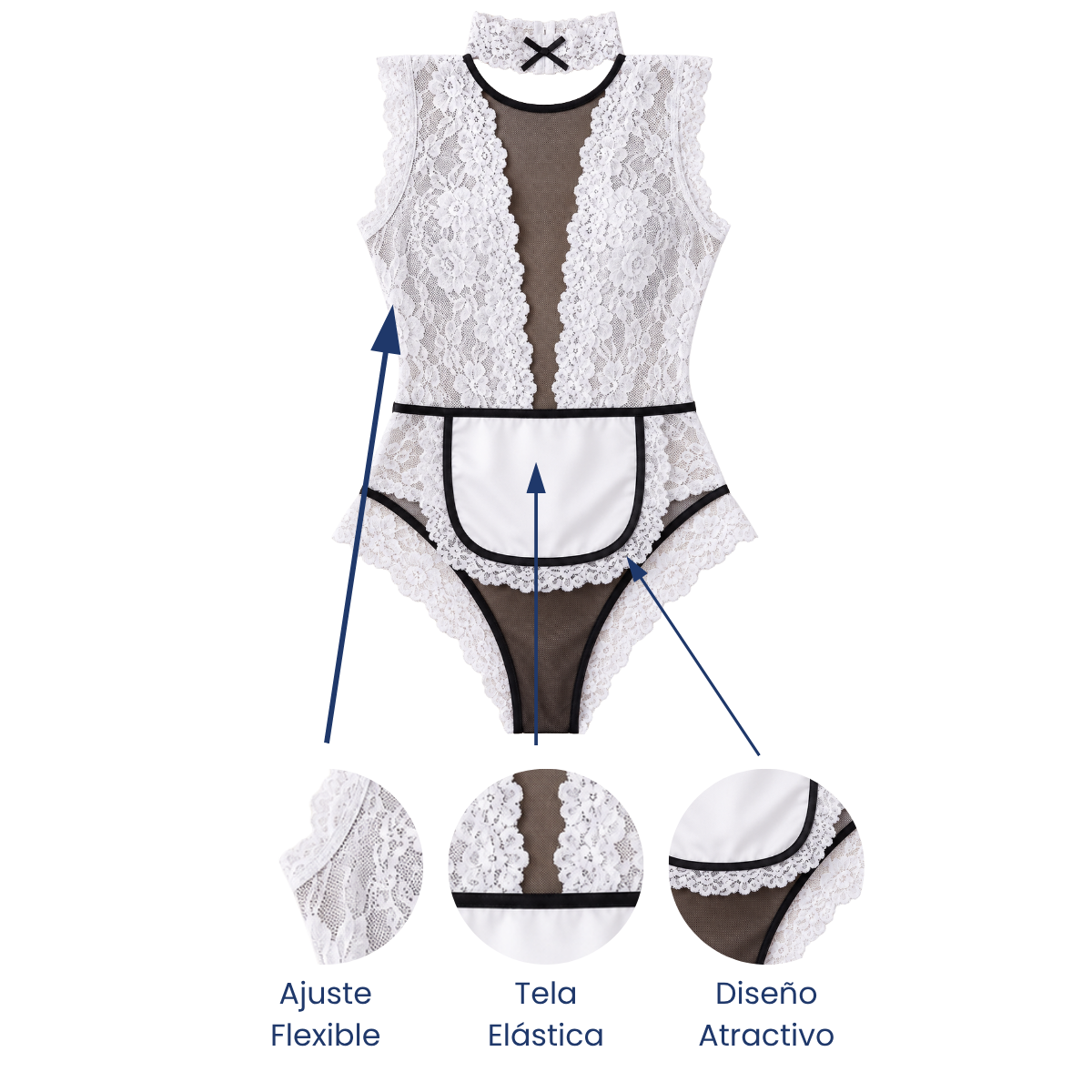 Baby doll disfraz mucama #934 LUK