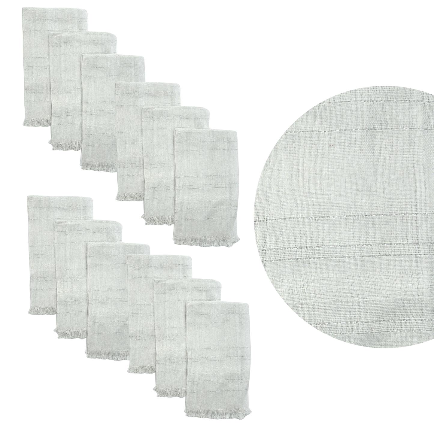 Servilletas blancas varios modelos paquete de 12