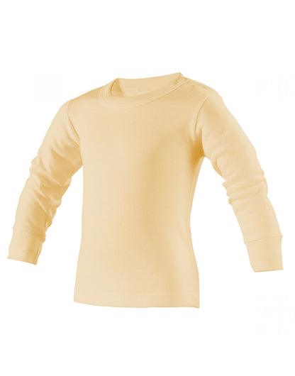 Playera ramoncito cuello redondo manga larga colores bebé