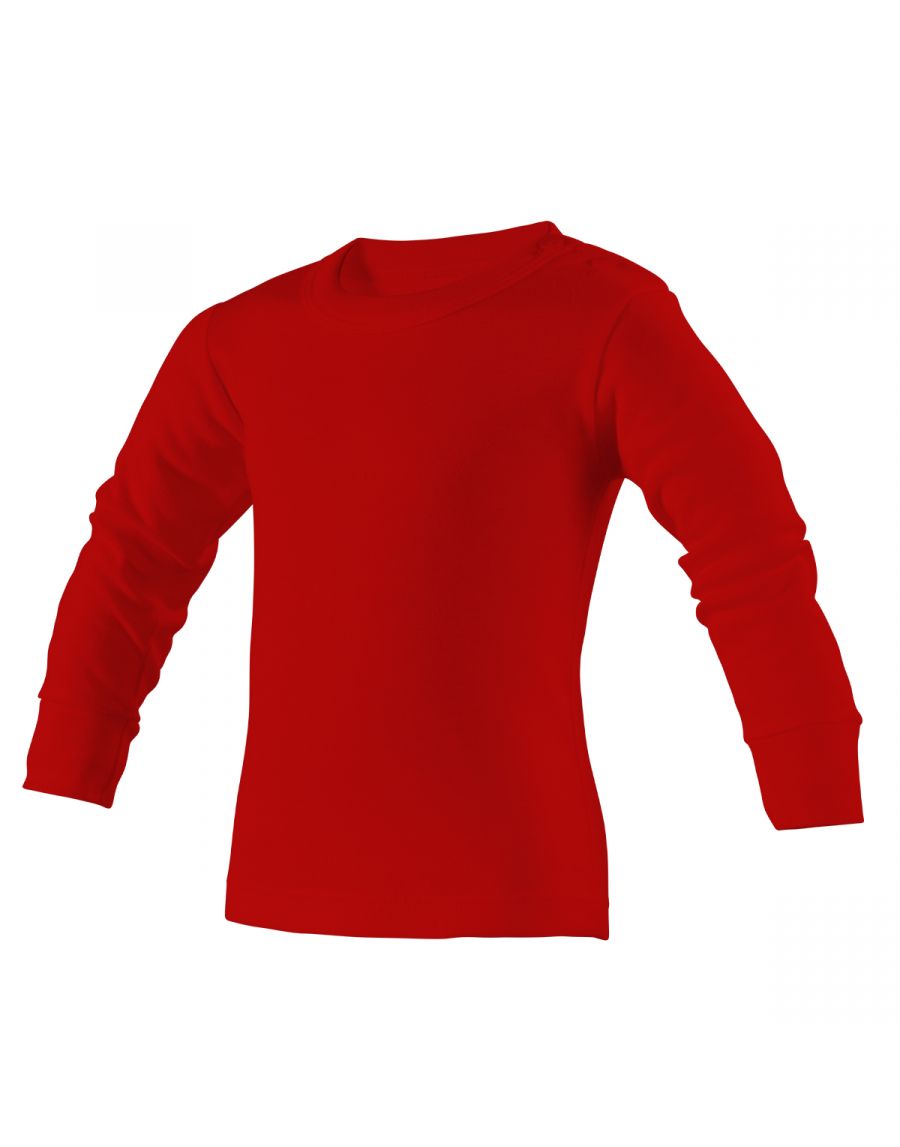 Playera ramoncito cuello redondo manga larga colores bebé