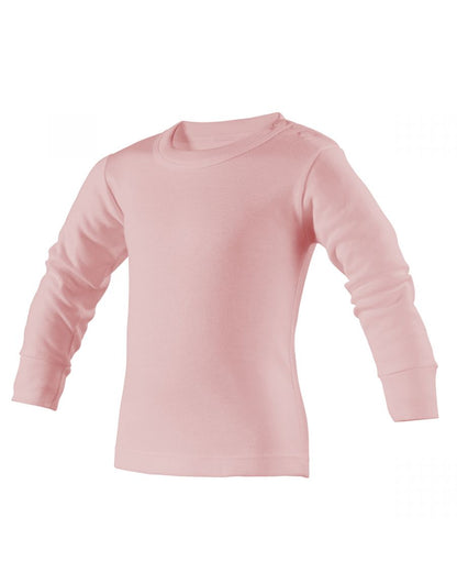 Playera ramoncito cuello redondo manga larga colores bebé