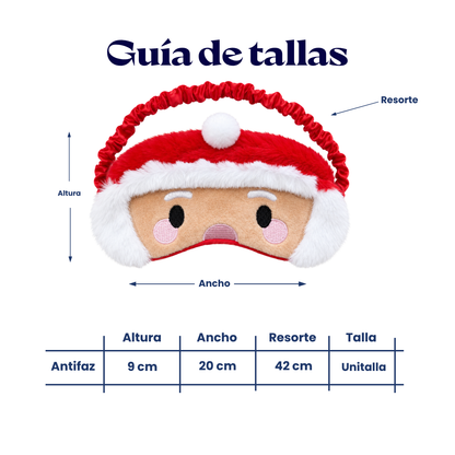 Antifaz navideño de santa claus unisex Valiz