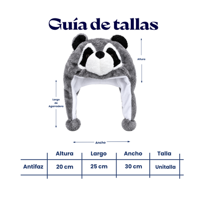 Gorro de animalito afelpado surtido infantil Valiz paquete de 6