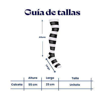 Calceta medieta halloween telarañas unitalla Leka