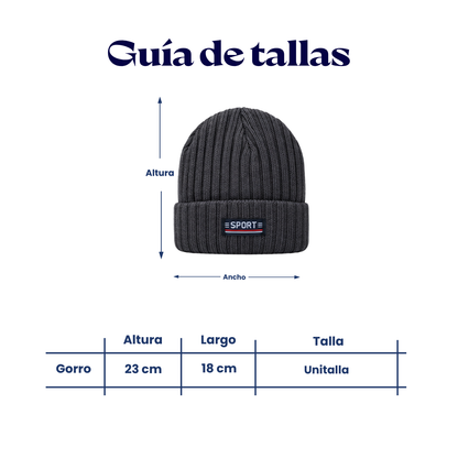 Gorro deportivo sport surtido caballero Valiz paquete de 6