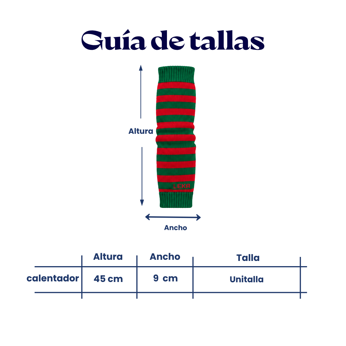 Calentador navideño rayado unisex Leka