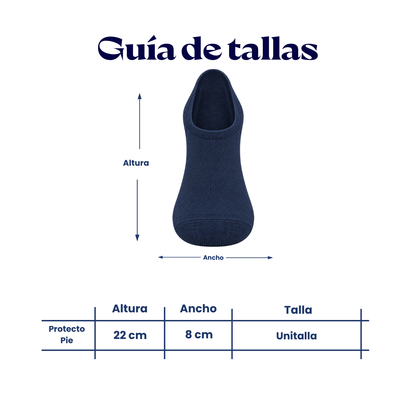 Protecto pie lisos surtidos unisex BBS paquete de 3