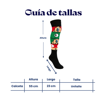 Calceta medieta personajes de Mario unitalla Leka