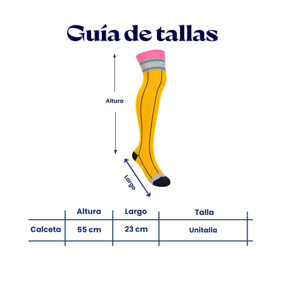 Calceta medieta de lapiz unitalla Leka