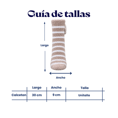 Calcetín afelpado peluche lateral surtido dama Bbs paquete de 6