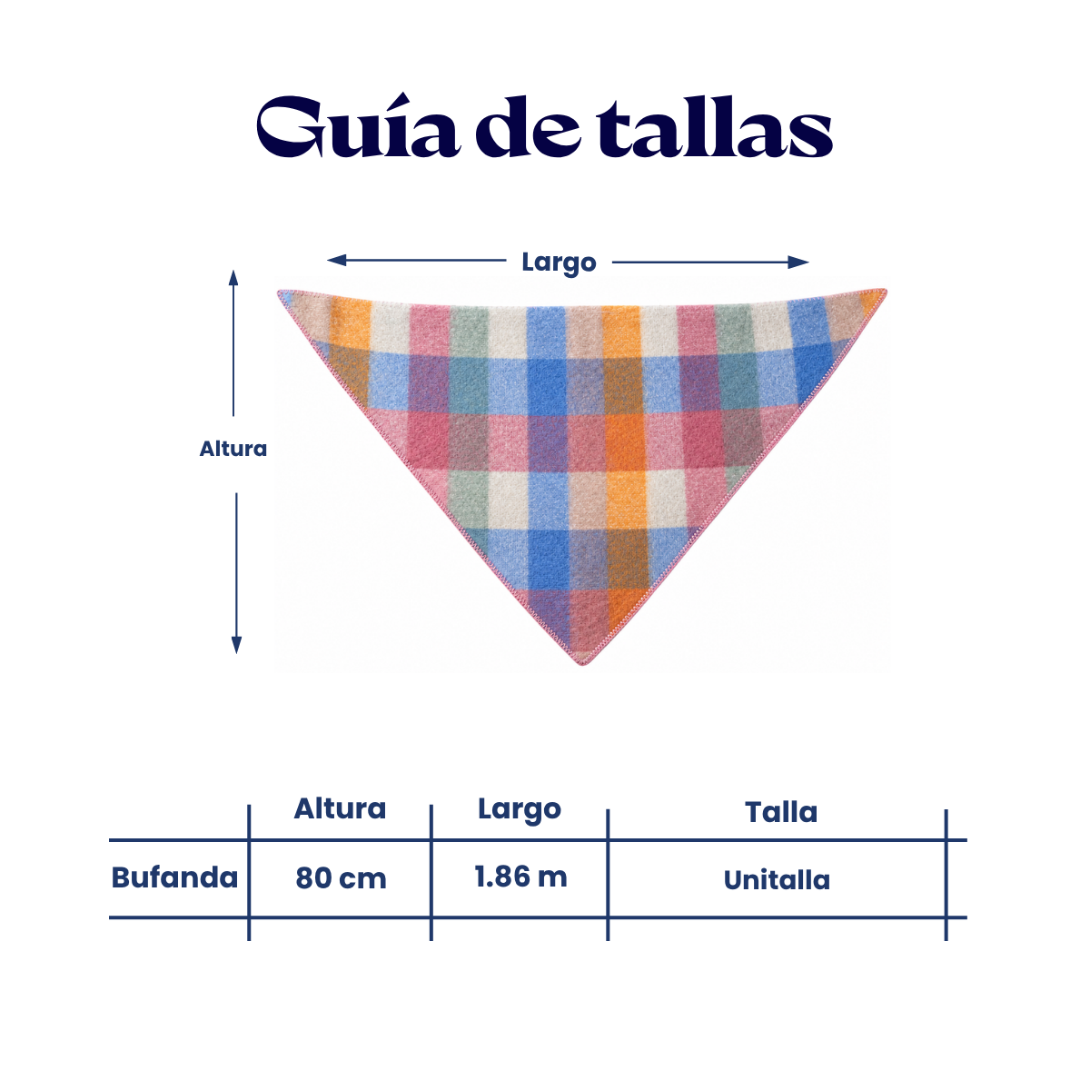 Bufanda triangular afelpada surtida dama Valiz paquete de 6