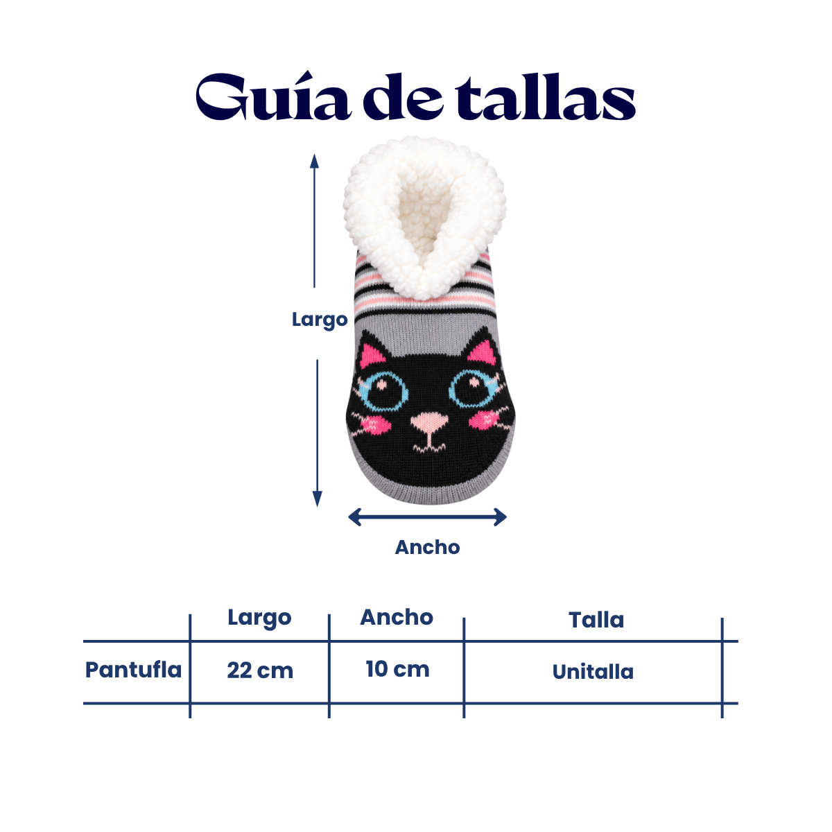 Pantufla tipo botín afelpada diseño animalitos unisex BBS