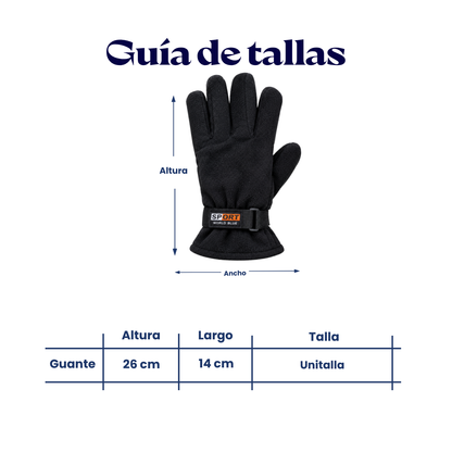 Guante térmico afelpado unisex Valiz