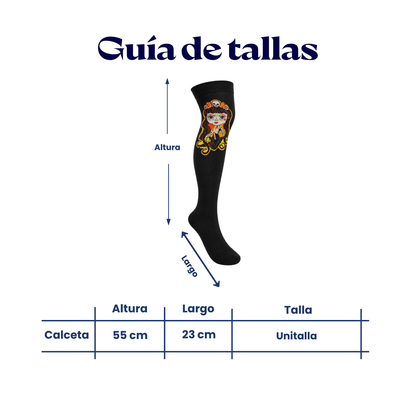 Calceta medieta catrina naranja unitalla Leka