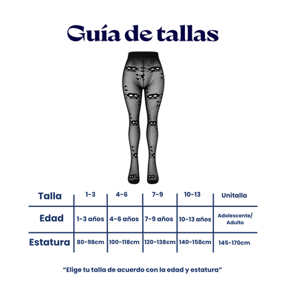 Malla de red con calaca varias tallas Angie