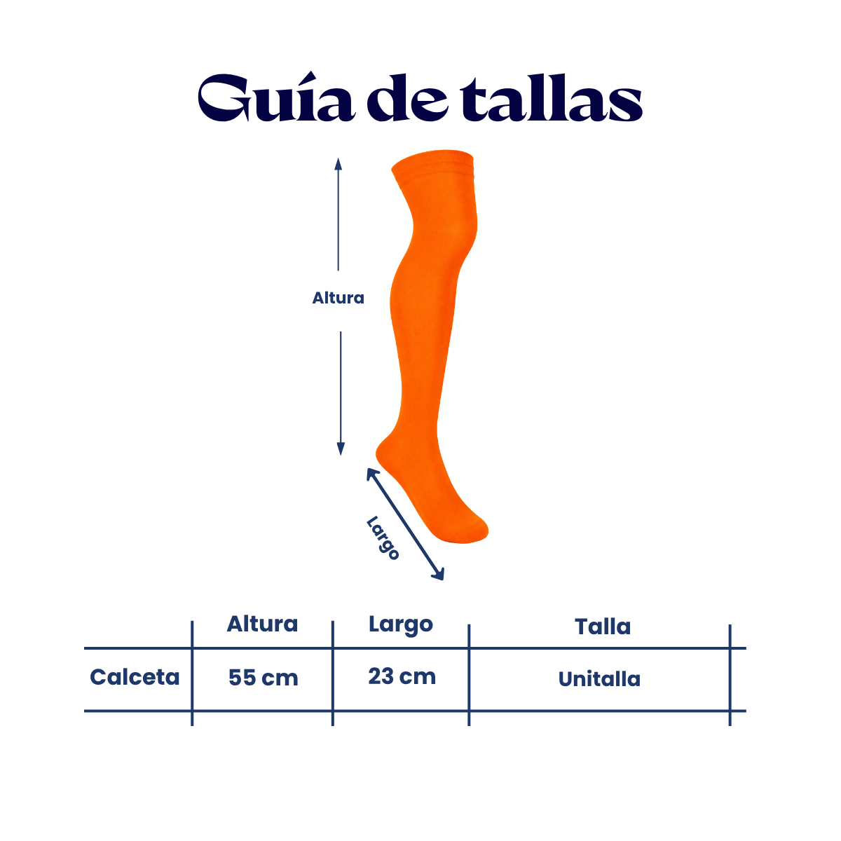 Calceta medieta fosforescente neón unitalla Leka