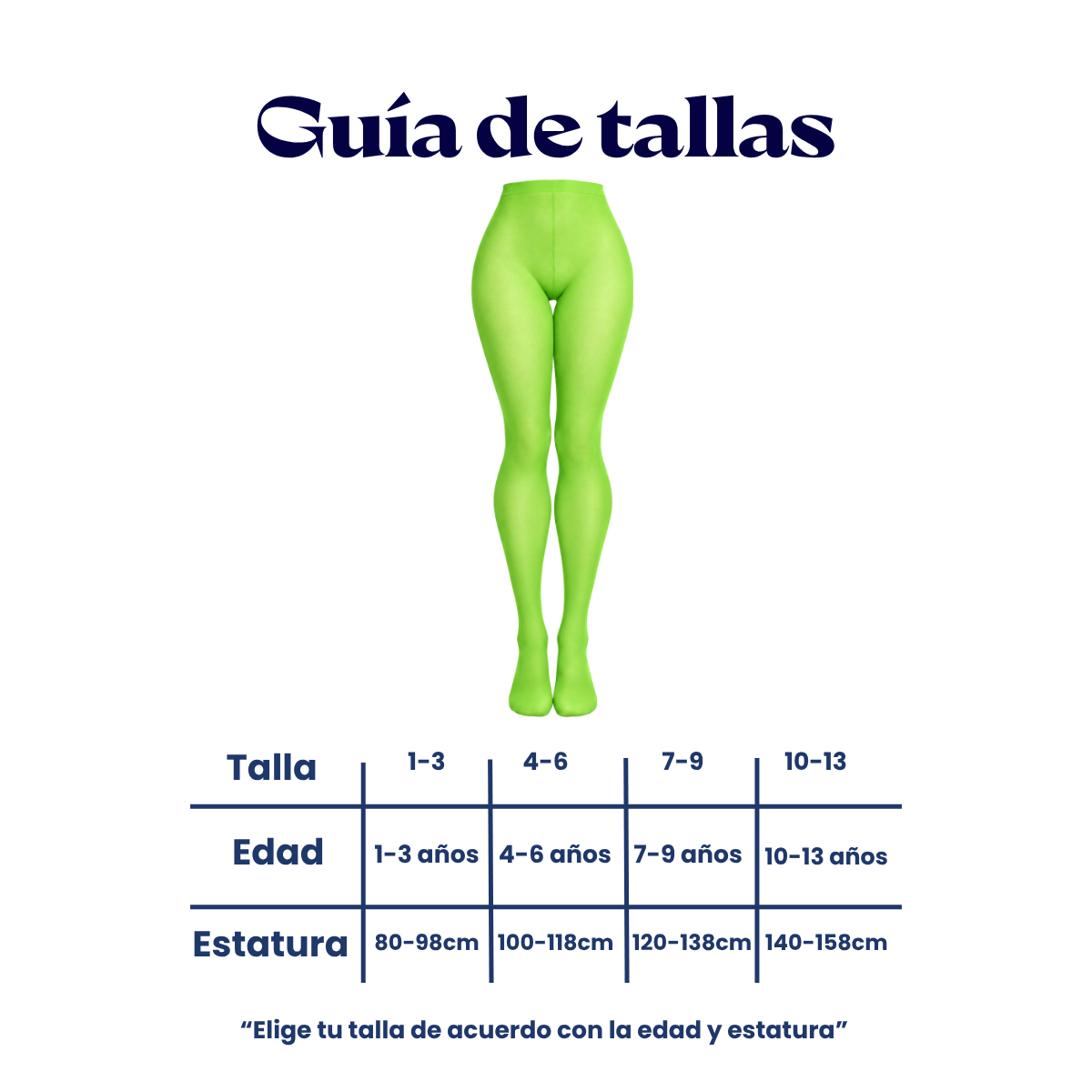 Malla lisa de nylon varios colores para niña Gaby
