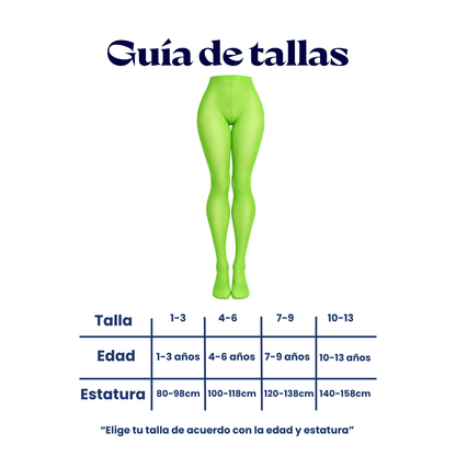 Malla lisa de nylon varios colores para niña Gaby