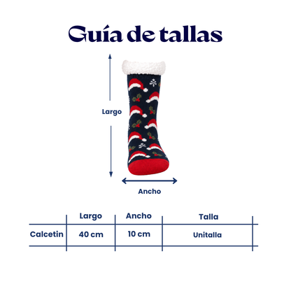 Calcetín con interior aborregado navideño surtido unisex BBS paquete de 6