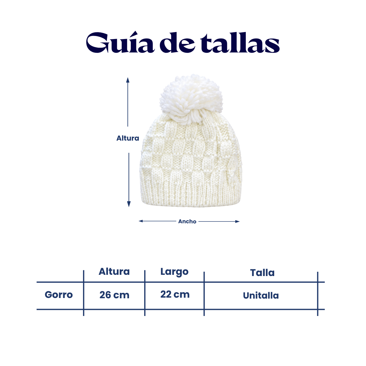 Gorro tejido trenzado surtido infantil Valiz paquete de 6