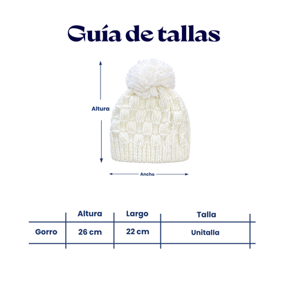 Gorro tejido trenzado surtido infantil Valiz paquete de 6