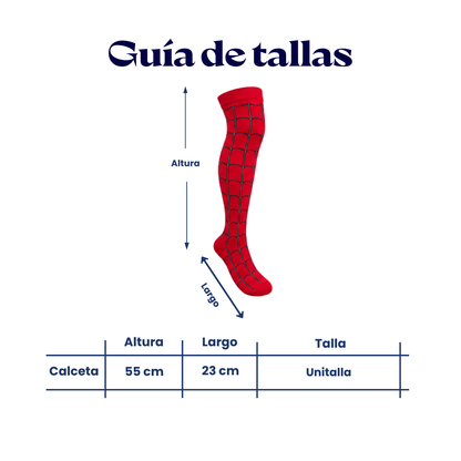 Calceta medieta halloween spiderman unitalla Camila