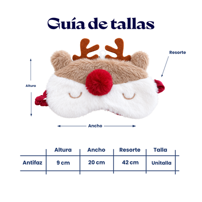 Antifaz navideño de reno unisex Valiz
