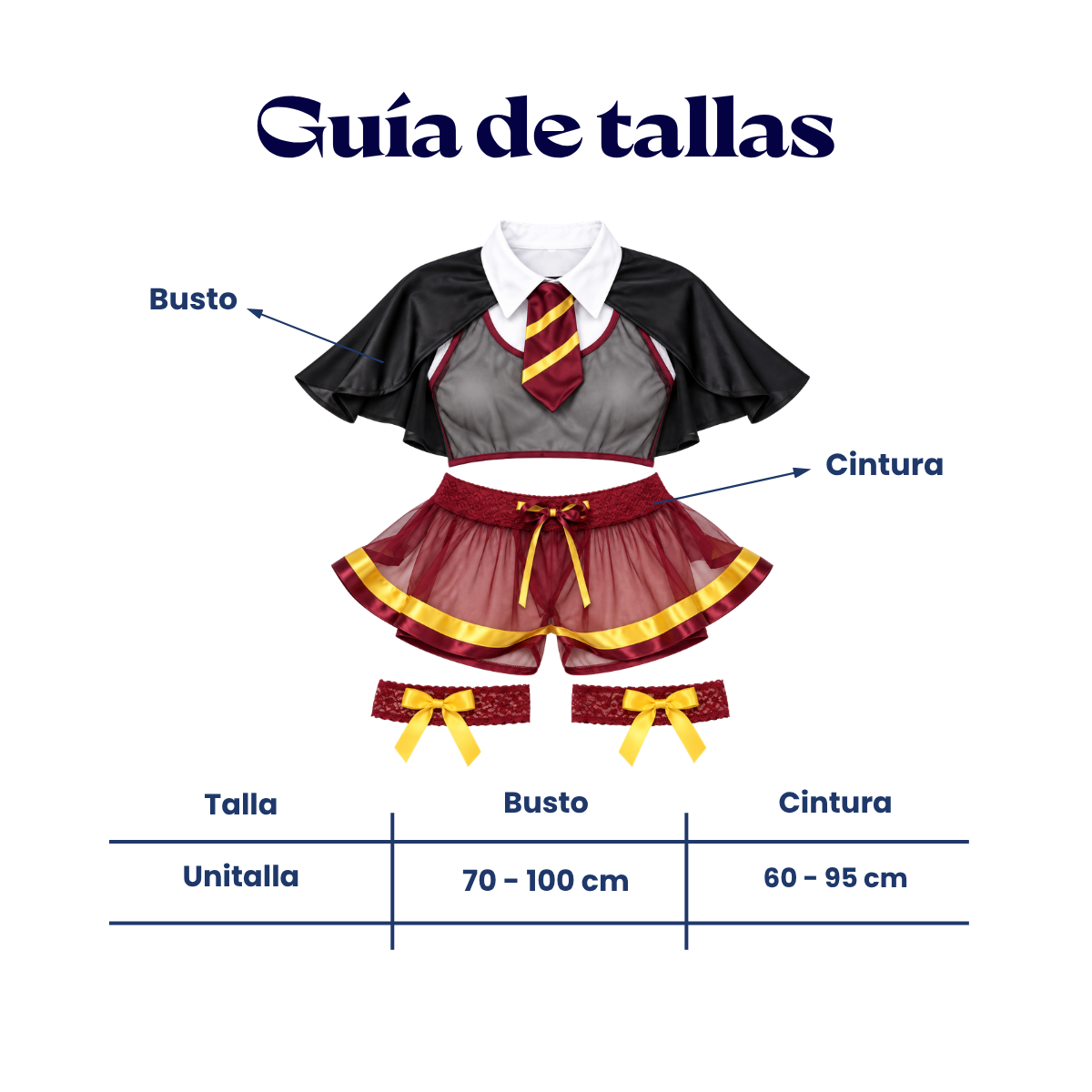 Baby doll disfraz harry potter falda unitalla dama