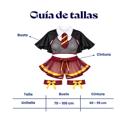 Baby doll disfraz harry potter falda unitalla dama