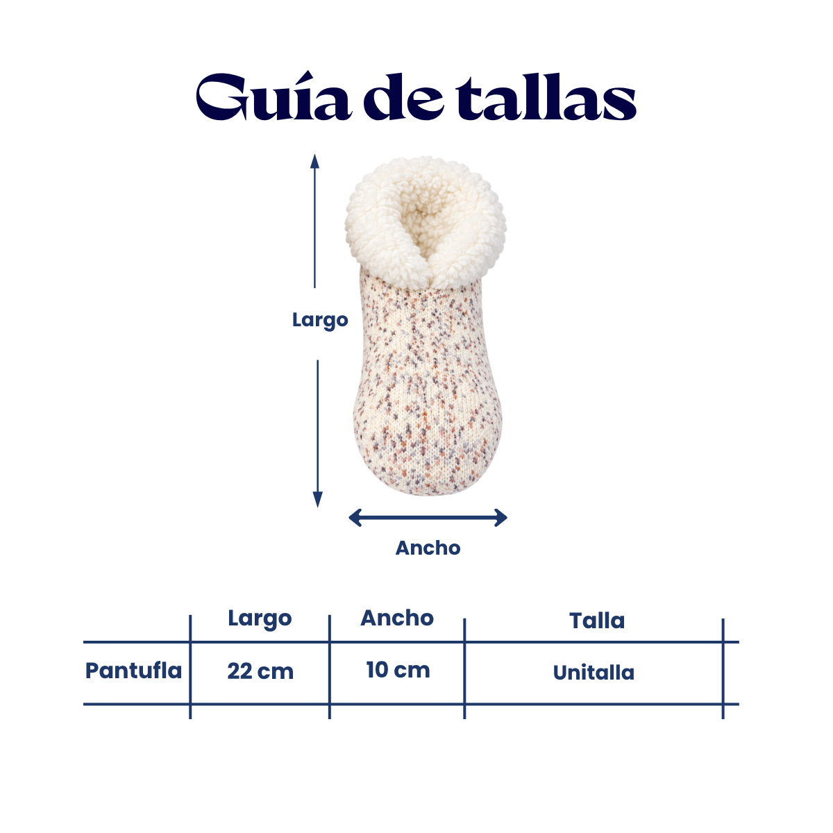Pantufla tipo botín afelpada diseño nórdico unisex BBS