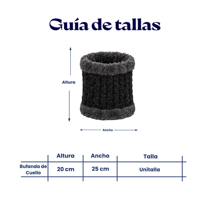 Bufanda cuellera afelpada unisex Valiz