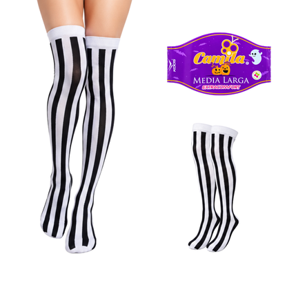 Calceta medieta halloween beetlejuice unitalla Camila