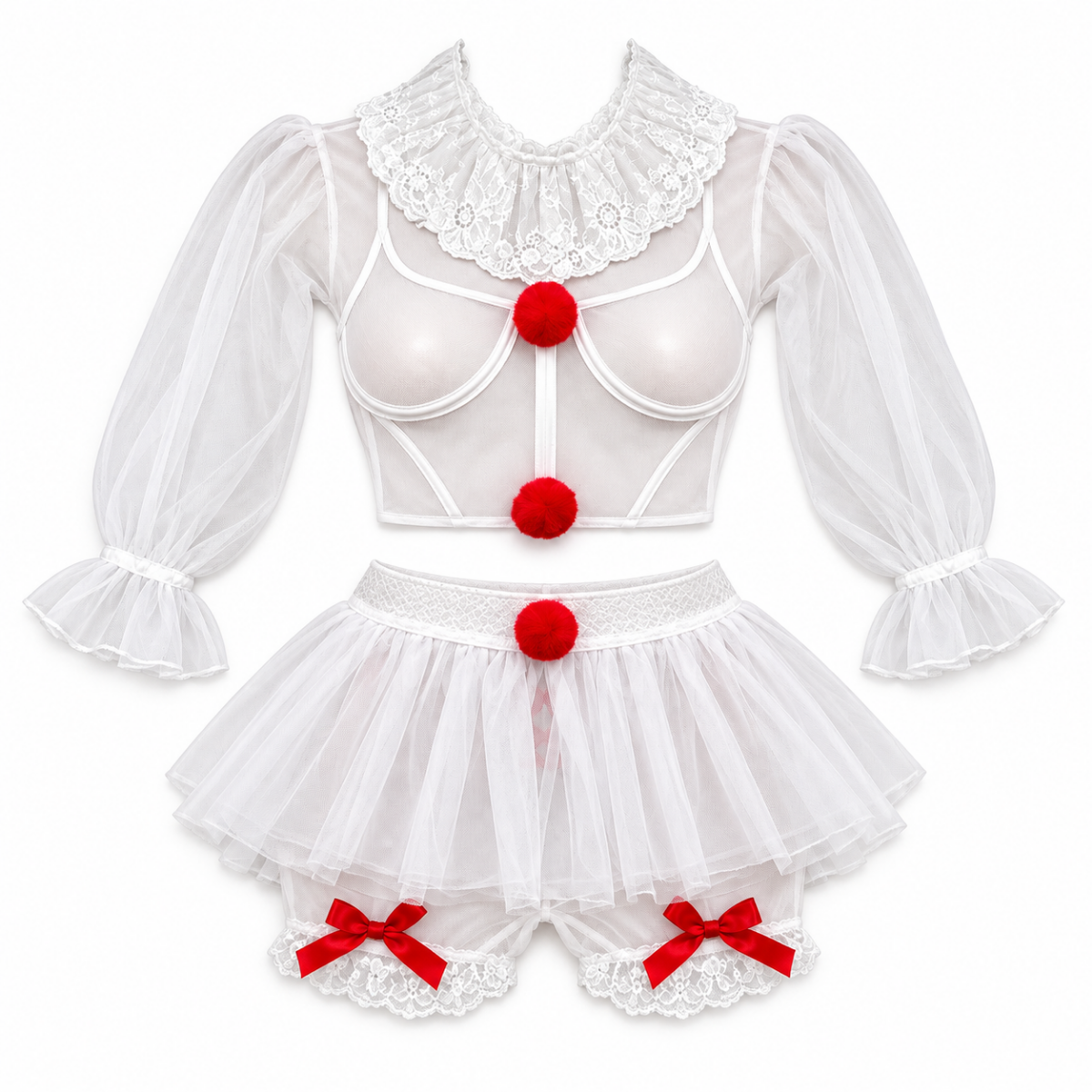 Baby doll disfraz payaso it unitalla dama
