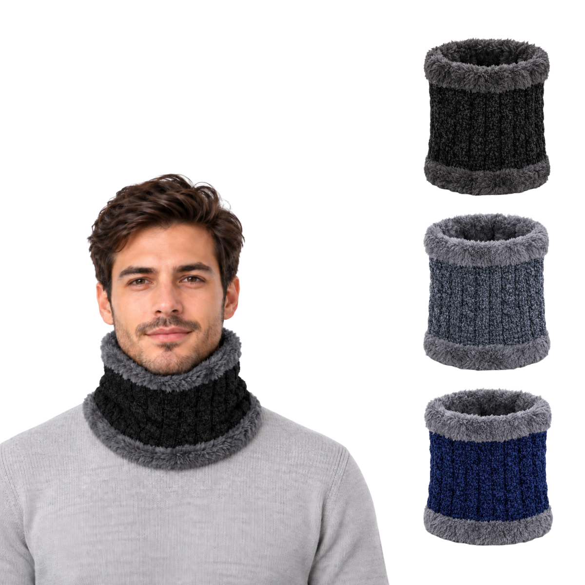 Bufanda cuellera afelpada unisex Valiz