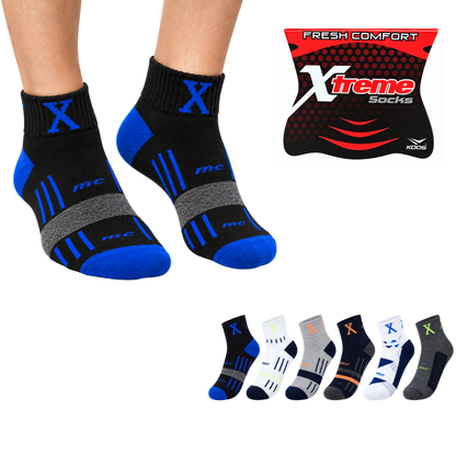 Tin largo estampado felpa completa unitalla Caballero Xtreme Koos paquete de 6