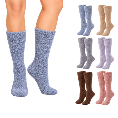 Calcetín afelpado antiderrapante surtido unisex BBS paquete de 6