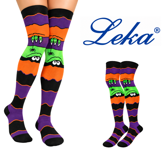 Calceta medieta halloween moustrou unitalla Leka