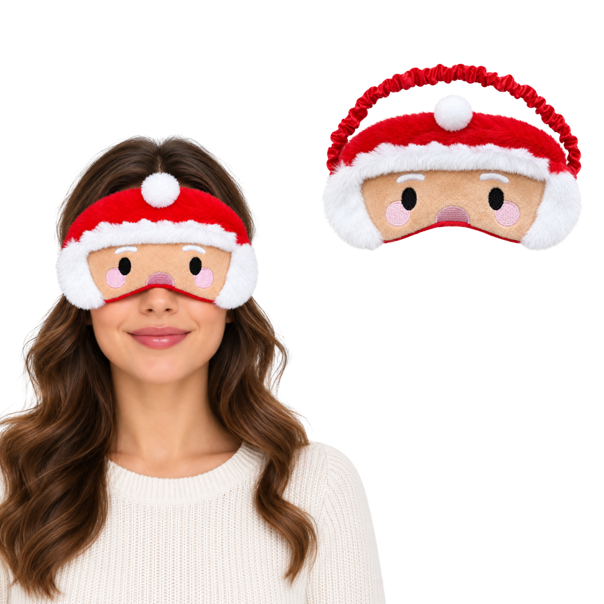 Antifaz navideño de santa claus unisex Valiz