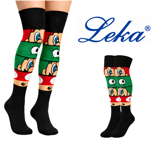Calceta medieta personajes de Mario unitalla Leka